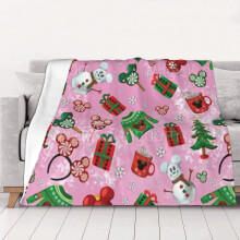 Fröhliche Weihnachten! Superweiche, kuschelige Fleecedecke für Männer, Frauen, Senioren und Kinder – Eigenschaften: Superweich, 102 x 76 cm