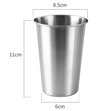 Caneca de aço inoxidável FANJIE de 240 a 500 ml para cerveja, café e uísque, ideal para camping, festas e outras atividades.