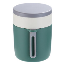 Copo térmico de aço inoxidável para café da manhã com tampa e colher, grande capacidade para leite, mingau, sopa, aveia - ideal para casa e
