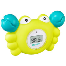 Babybadethermometer – Fahrenheit, kompatibel mit allen Babybadewannen – LED-Anzeige, Temperaturwarnung, schwimmendes Spielzeug, Raum- und