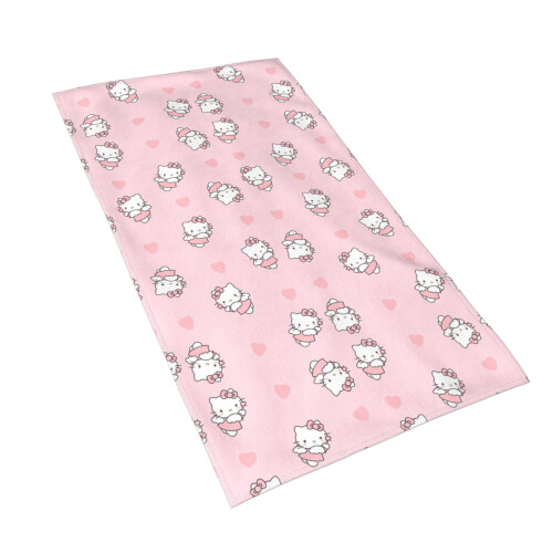 Hello Kitty μαλακή απορροφητική πετσέτα μικροϊνών, με χαριτωμένο σχέδιο κινουμένων 1