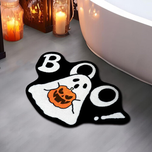 Χαλί μπάνιου SUSUchens για το Halloween, μαλακό βελούδινο χαλάκι μπάνιου με κολοκύθα
