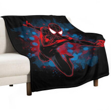 Spiderman-Decke, ultraweicher Flanell-Plüsch, 102 x 76 cm, kuscheliges Fleece für Zuhause, Reisen und Büro, kompatibel mit Ventilatoren