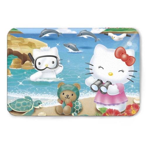 Χαριτωμένο χαλάκι μπάνιου Hello Kitty 16x24 ίντσες - Μαλακό αντιολισθητικό χαλάκι