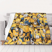 Blaincéad Minions Maisiúcháin Seomra Leapa Blaincéid Flanail le haghaidh Leapa Tolg 40"X30"