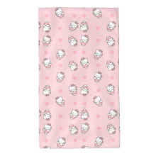 Hello Kitty blødt absorberende mikrofiberhåndklæde, sødt tegneseriedesign, multifunktionelt til bad, pool, strand, rejser 61,5 x 33,8 cm