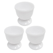 Huevera de plástico, compatible con huevos duros, soporte para huevos con diseño de dibujos animados para desayunos y brunch, vasos y tazas