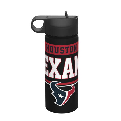 Texans Sports Μονωμένο μπουκάλι νερού από ανοξείδωτο ατσάλι 18oz, φορητό, αδιάβροχο