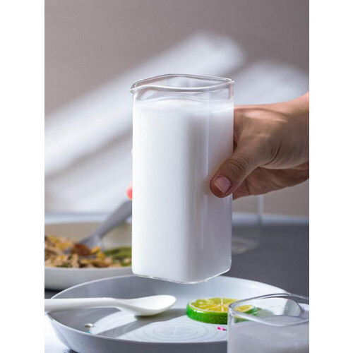 Bicchiere Feiona Square Milk Breakfast resistente alle alte temperature 1