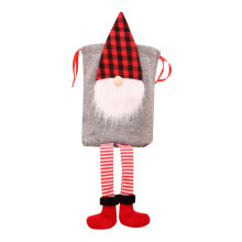 Vianočné darčekové vrece Santa, veľké vrecko Santa, sťahovacie vrecko so šnúrkou, cukrovinky, darčekové vrecko na vianočné párty