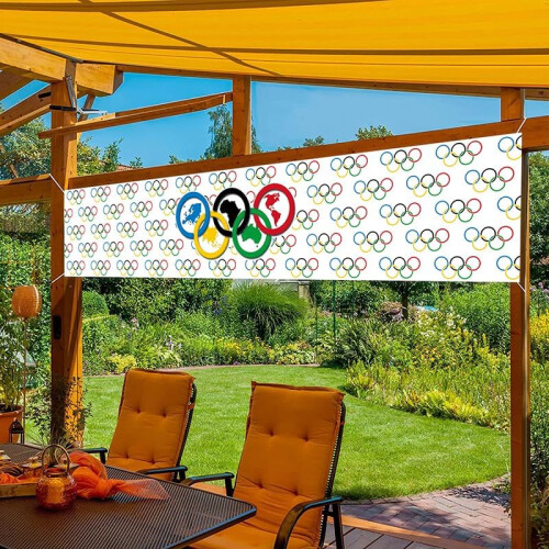 Διακοσμήσεις με θέμα τον αθλητισμό Banner1.6X9.84FT, Παιχνίδια δαχτυλιδιών, Διεθνείς 2