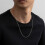 Κολιέ με χάντρες από ανοξείδωτο ατσάλι ZHENYANGli Jewelry με πλευρική αλυσίδα 50εκ. 4