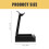 Hoofdtelefoonstandaard Bureau-organizer Headsetdisplay ABS 4