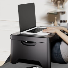 Skladací stolík na kolená 45 cm, 2-úrovňový stôl pod notebook, prenosný študijný stôl, stôl/stojan na notebook k posteli, ľahký a mini