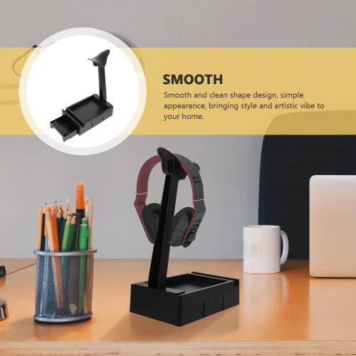 Hoofdtelefoonstandaard Bureau-organizer Headsetdisplay ABS 1