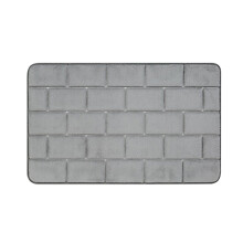 Tapetes de banheiro AnuirheiH com listras grossas, espuma viscoelástica, macios e absorventes, em veludo, com base antiderrapante, laváveis à