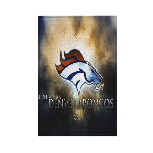 Φώτα Διακοπής Broncos Μονό Δερμάτινο Ρωμαϊκό Πλαίσιο Πάνελ Διακοπτών Πάνελ