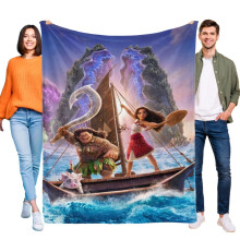 Flanelový přehoz Moana2Blanket na postel, pohovku, kancelář, narozeninový dárek pro děti