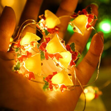 Sawpy mini-ljusslinga för jul, gröna ljusslingor, 120V UL-certifierade anslutningsbara julgransbelysningar för uteplats, högtid, fest