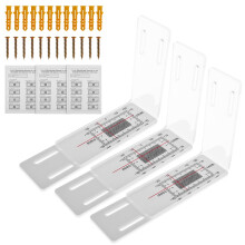 FUYGRCJ3PCS Scheurmonitor, Acryl Scheurmeter voor Nauwkeurige en Herbruikbare Monitoring, Waterdicht Meetinstrument voor Hoekscheuren, Compatibel met