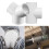 Runde systemventilationsrørforbindelser Adapter T/Y-stykke Reduktionsholder 7