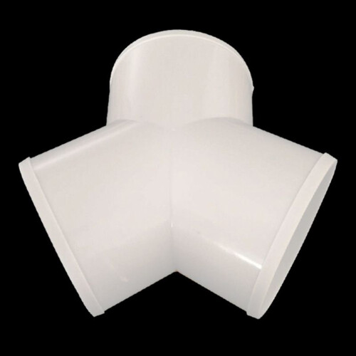 Runde systemventilationsrørforbindelser Adapter T/Y-stykke Reduktionsholder 1