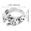 Guangmc Vintage Cat Open Ring Δήλωση Band για Γυναίκες Άνδρες 5