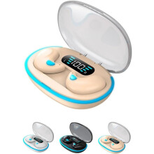 Căști Bluetooth cu conducție osoasă pentru somn, căști wireless impermeabile cu Bluetooth 5.3, compatibile cu iPhone și Android (culoarea