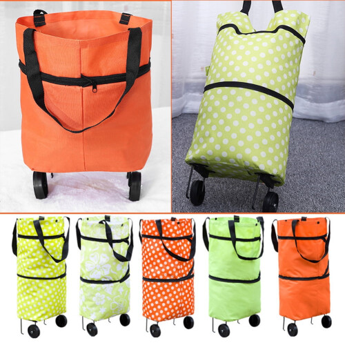 Walbest 18” Unisex Sammenklappelig Rullende Bagagesæt, Sort