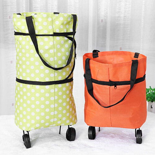 Walbest 18” Unisex Sammenklappelig Rullende Bagagesæt, Sort 2
