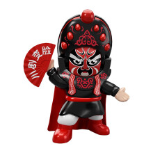 ZKCCNUK2-4 Jahre Sichuan-Opern-Puppe mit wechselndem Gesicht, kompatibel mit Peking-Opernfiguren, Mini-Spielzeug für Schreibtisch und