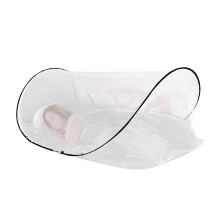 UOYOTT Draagbaar opvouwbaar babybedje met klamboe van polyester, slaapbed x studentenbed L8X8
