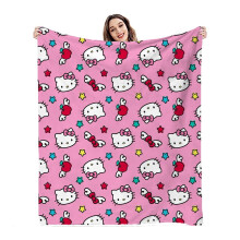 Hello Kitty Kawaii roz flanel pătură desen animat pătură de pat pauza de prânz aer condiționat pătură pentru adulți fete copii copii 40 *