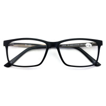 Férfi prémium téglalap alakú TR90 olvasószemüveg meghosszabbított fém szárral - extra nagy olvasószemüveg - 147 mm széles kerettel +2.25