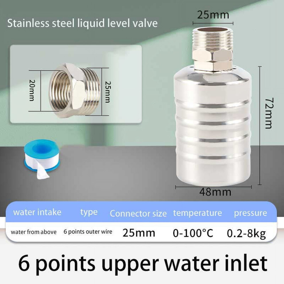 Gyzee 304 Stainless Steel Fully Automatic Water Level Control Float Valve Dn20 9048212725374
