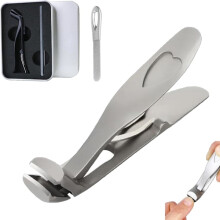Nagelklippare para unhas grossas, ângulo ergonômico Clat Huvud Senior Toenail Clippers, Shirem Nagelklippare Silver Silver1set