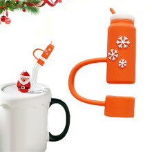 Tappi natalizi per bicchieri 10 mm 0,4 pollici Topper per tazze 30 40 Oz Accessori per tappi per tazze Suggerimenti Coperchio Decorazione per feste