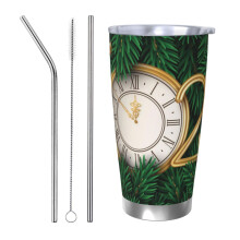 Anul Șarpelui2025Happy Chinese New Year2025Pahar din oțel inoxidabilCană de cafea de călătorie de 20 ozCană termică portabilă cu capac