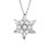 Κολιέ μενταγιόν Kiplyki Snowflake με αλυσιδάκι κλείδας και φως πολυτελείας, με 1