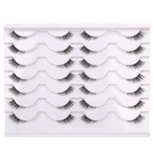 Changmaius Kunstwimpers Fluffy Cat Eyelook8D Gekruiste Wispy Natuurlijke Nep Nerts Wimpers Nepwimpers Verpakking van 7 Paar