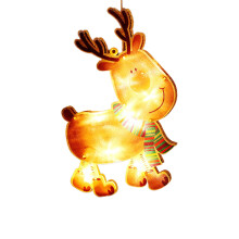 Luci decorative natalizie Deeceymbur Luci adesive per finestre Luci da appendere Luci a ventosa a LED per vetrine Mini luci colorate C
