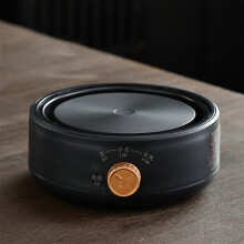 Ruhiku GW Electric Mini Stove 6" Portable Hot Plate, Silent Tea Stove with Small Knob for Boiling Water, Coffee & Tea