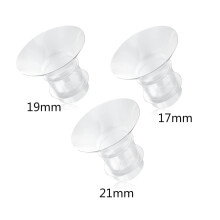 Inserto de brida de 17/19/21 mm compatible con Medela/Willow/Tsrte/Momcozy S9S10S12 y Spectra S1S2, túneles de pezón retráctiles (paquete de 3)