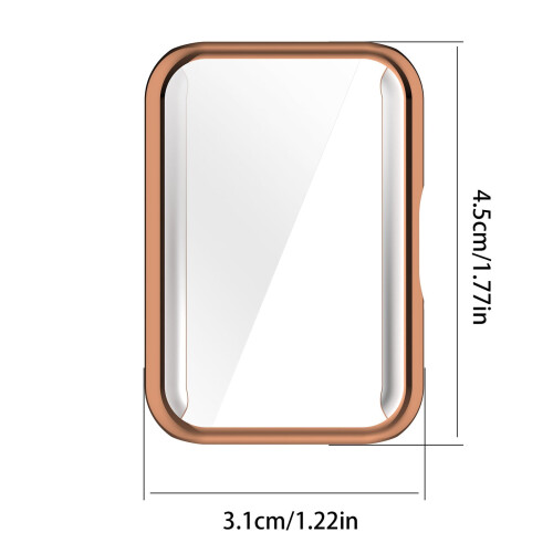 Capa de TPU compatível com pulseiras de smartwatch, capa resistente para dispositivos eletrônicos vestíveis. 1