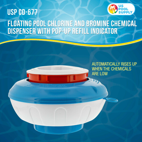 US Pool Supply Pool & Spa Πλωτός Διανομέας Χλωρίου & Βρωμίου 7" 1