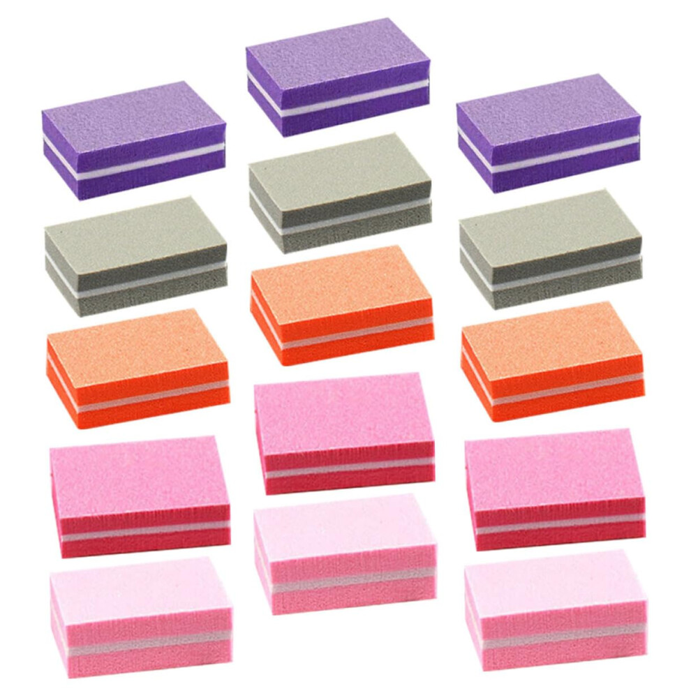 50pcs Sponge Nail File and Buffer Block for Natural and Acrylic Nails Gentle Smoothing Polishing