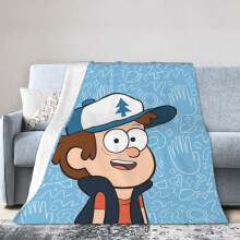 Gravity Falls -hotellihuopa, anime-huopa sängylle, sohvahuopa, erittäin pehmeä fleecehuopa makuuhuoneen olohuoneeseen, 60 x 50 tuumaa