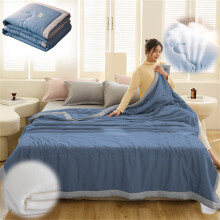 Pamqxs Cooling Blanket 150x200cm, Ice Silk Quilted Bedspread for Hot Sleepers, Washable Summer Throw Compatible with FB