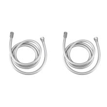 2X PVC High Pressure Thickening Anti-Winding Smooth Shower Hose for Bath Handheld Shower Flexible Shower Hose-2M