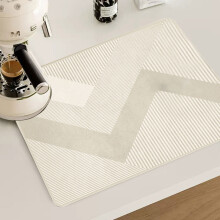 Tapis de cuisine en diatomite absorbant l'eau et à séchage rapide, lavable à la main, isolant thermique, sans repassage, anti-abrasion et
